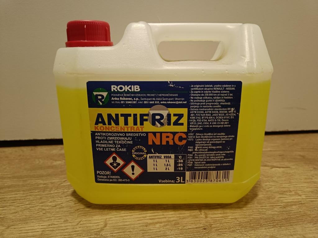 Rokib Antivries Concentraat 3L - Alle Seizoenen, Ophalen, Nieuw, Renault