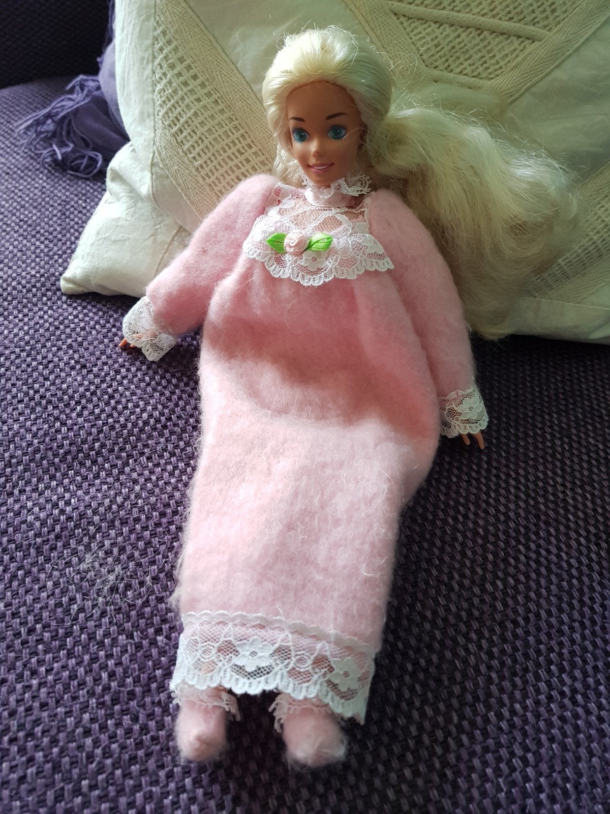 Vintage Bedtime barbie uit 1993, Ophalen, Gebruikt, Pop