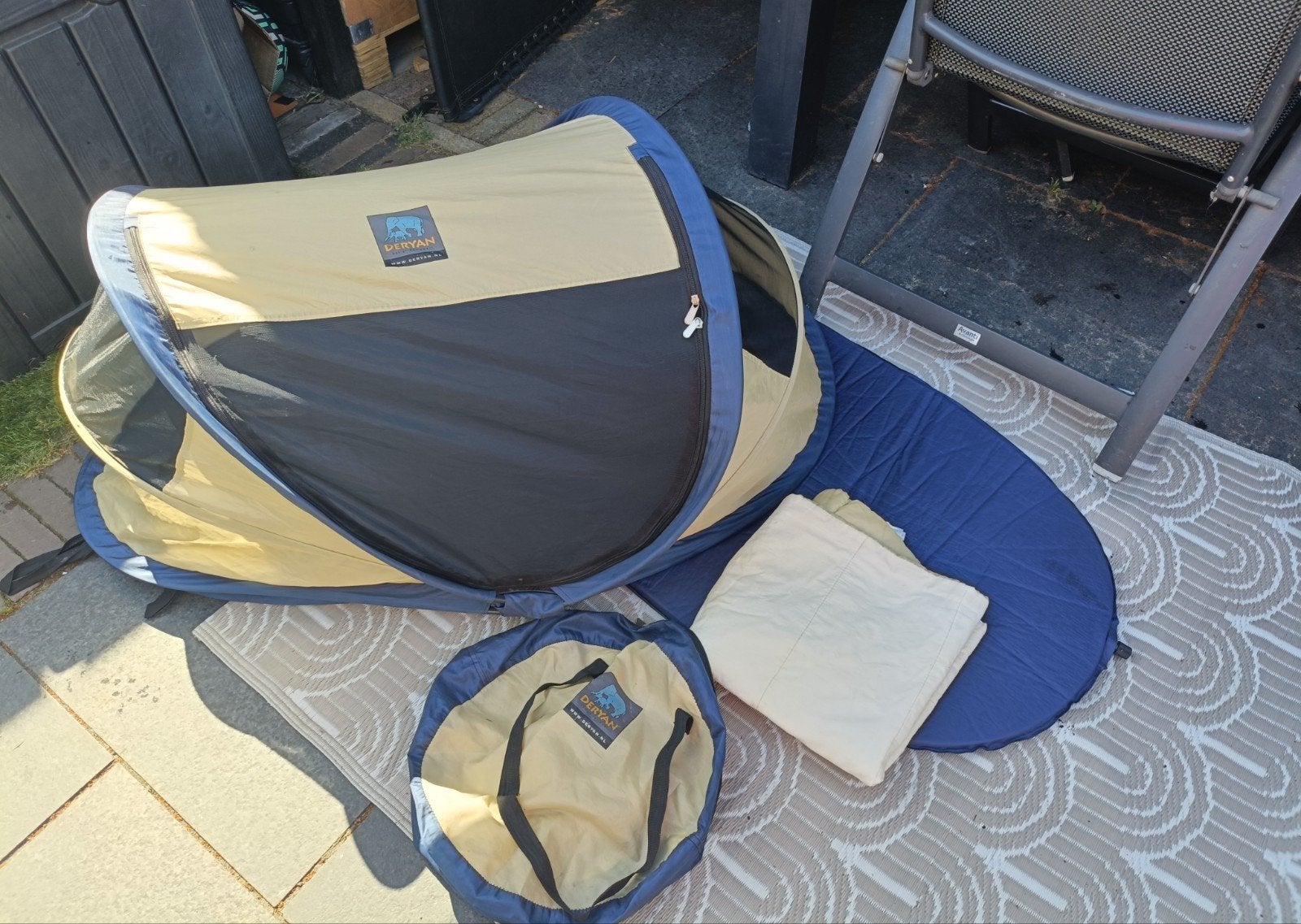 Deryan baby-reistentje, Caravans en Kamperen, Ophalen of Verzenden, Zo goed als nieuw, Tot en met 2