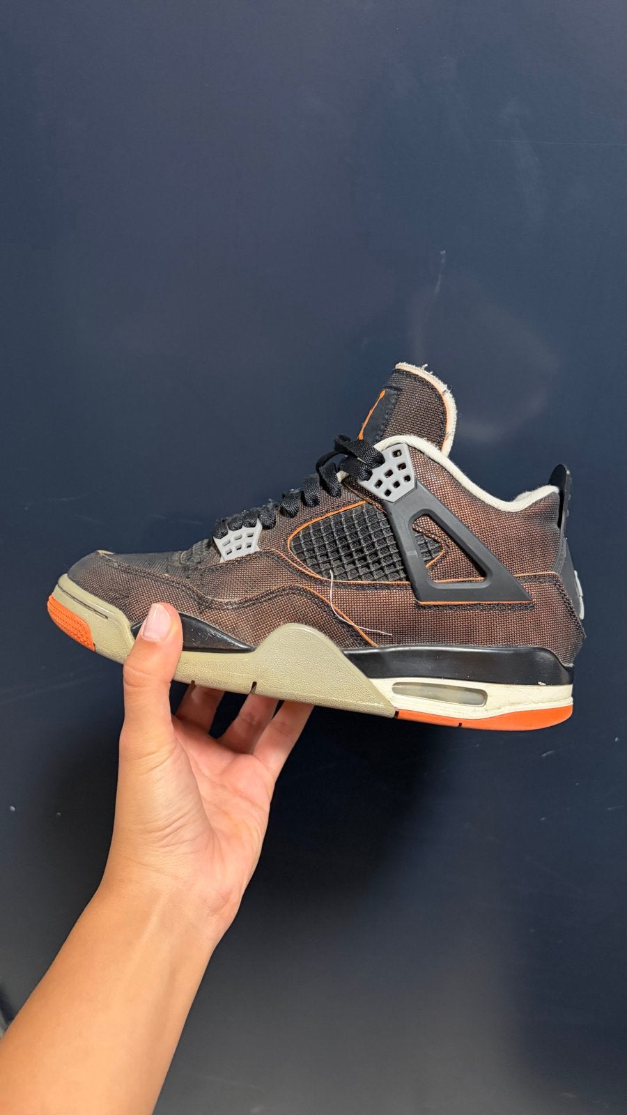 Nike Air Jordan 4 starfish, Bruin, Verzenden, Sneakers of Gympen, Gedragen