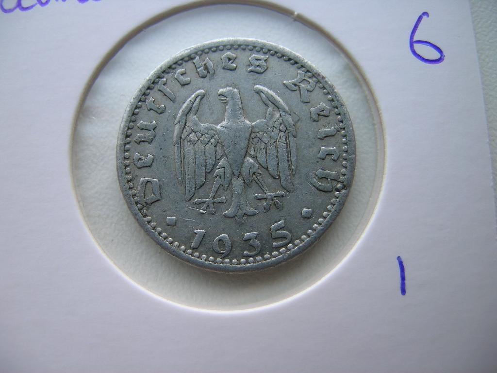 50 Reichspfennig 1935 G Duitsland, Postzegels en Munten, Munten | Europa | Niet-Euromunten, Ophalen of Verzenden, Duitsland, Losse munt