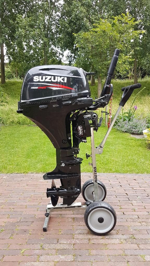 Suzuki DF15 (15pk) + Adventure A330 | 100% Vaarklaar!, Airdeck, Peddels, 15 pk, Zo goed als nieuw