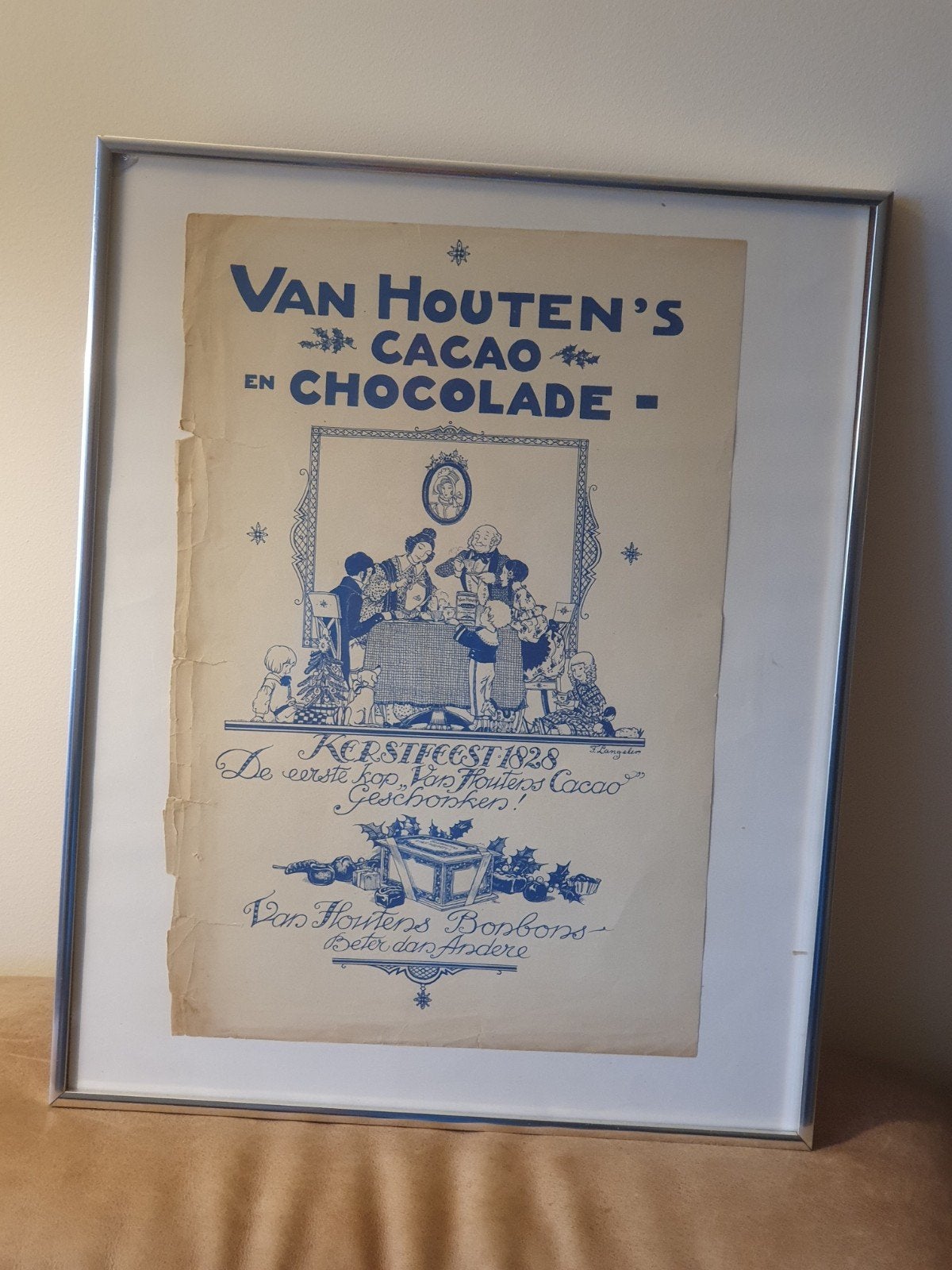advertentie Houten Chocolade rond 1920 nr 2 Freddie Langeler, Ophalen