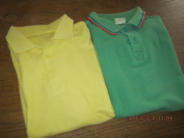 Poloshirts geel, groen en roze maat S/M, Maat 38/40 (M), Overige kleuren, Ophalen of Verzenden, Zo goed als nieuw