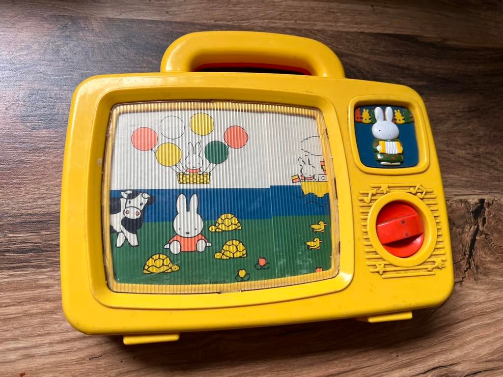 Vintage Nijntje Opdraai TV, Ophalen of Verzenden, Gebruikt, Overige typen, Met geluid