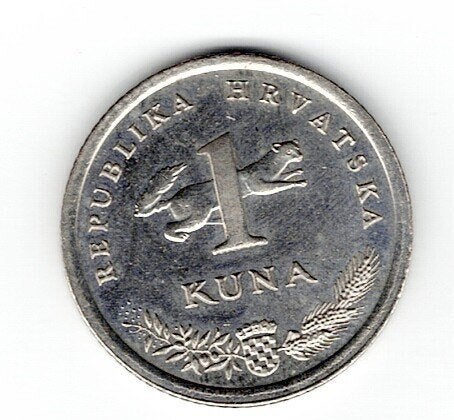 23-1668 Kroatie 1 kuna 1995, Verzenden, Overige landen, Losse munt