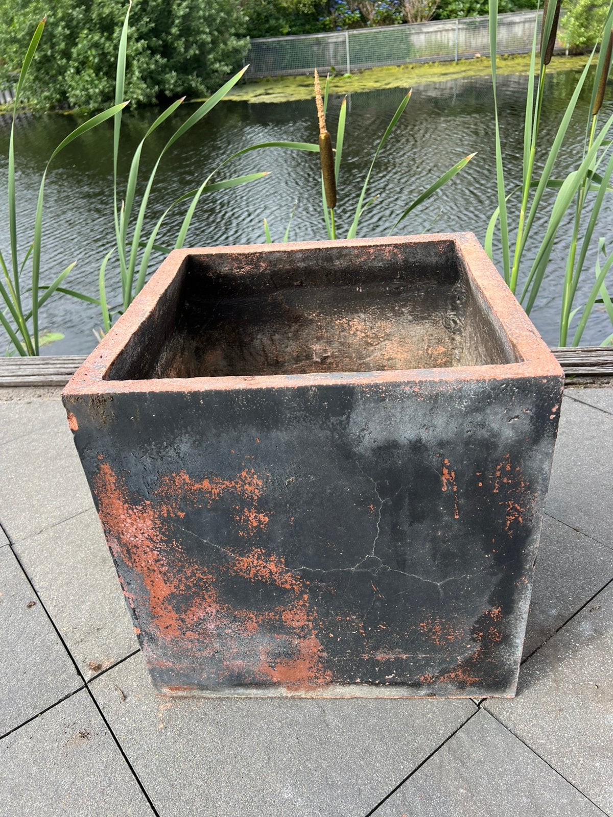 Plantenbak 50x50x50, Tuin en Terras, Bloembakken en Plantenbakken, Ophalen, Kunststof, Gebruikt, Minder dan 60 cm