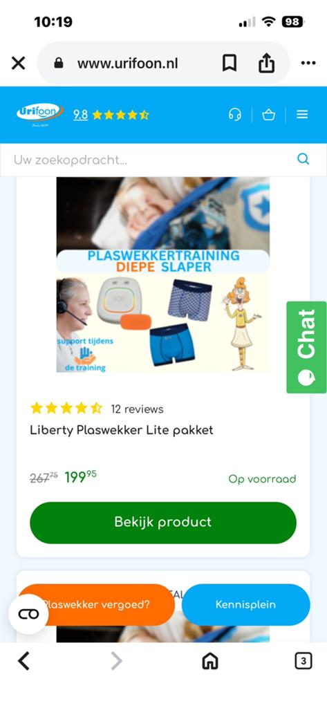 Urifoon voor diepe slapers, Ophalen