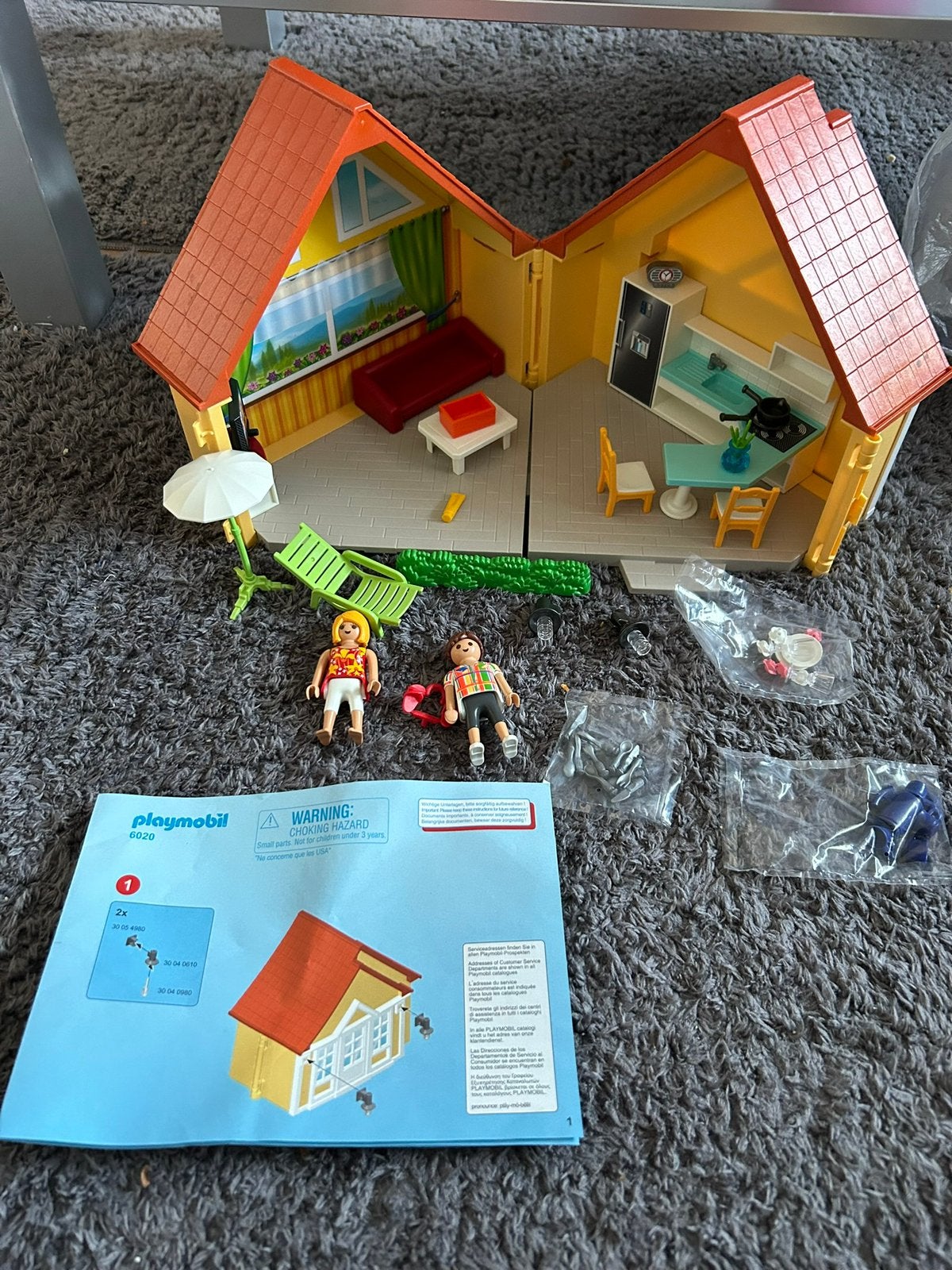 Playmobil vakantiehuis 6020, Ophalen