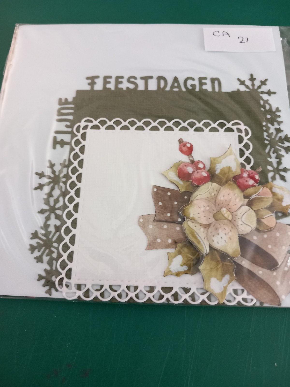 oplegsetjes met stansjes en 3d plaatje KERST, Ophalen of Verzenden, Zo goed als nieuw, Kerst, Overige typen