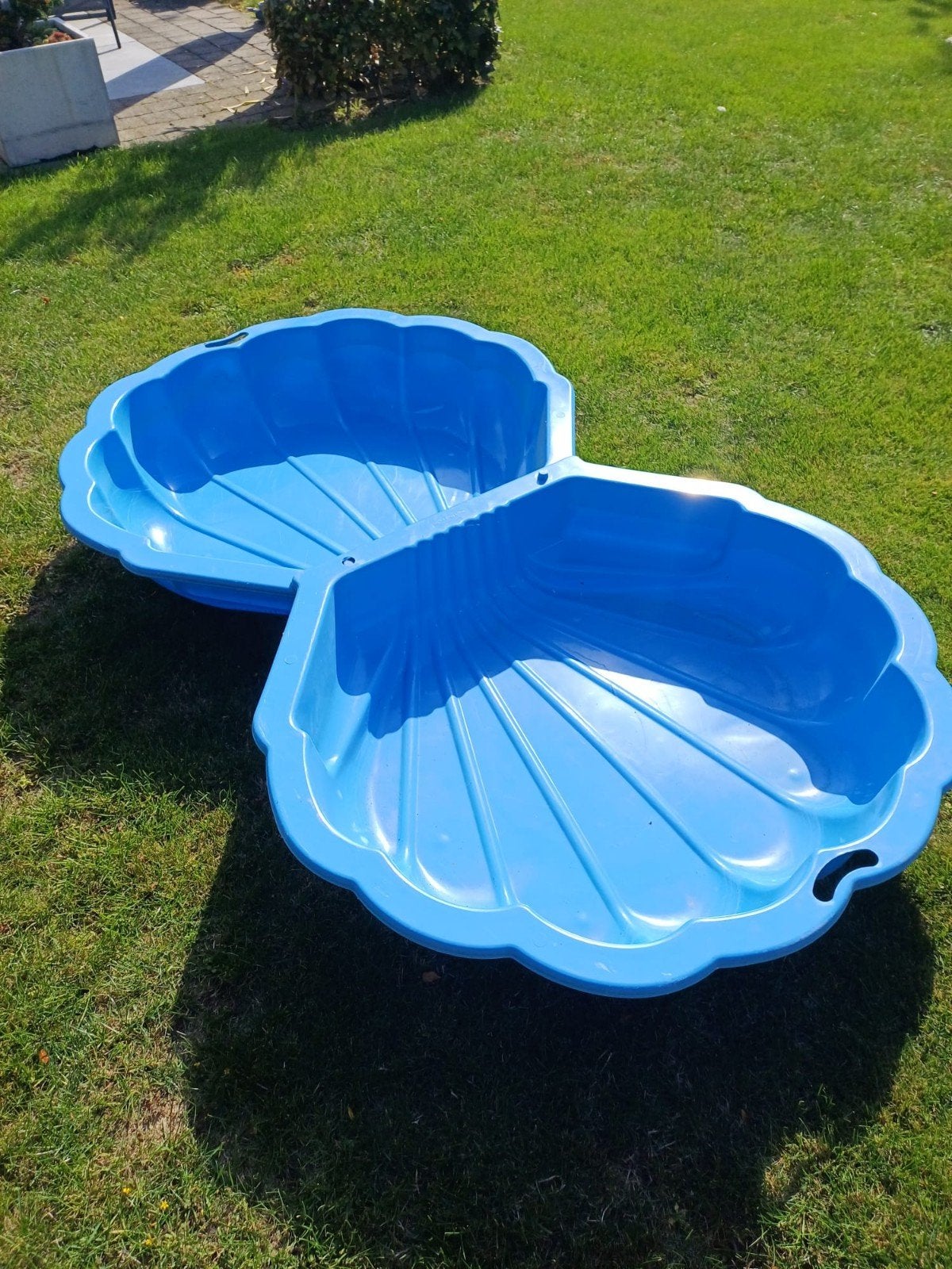 Blauwe schelp zandbak/zwembadje voor kinderen, Ophalen, Gebruikt
