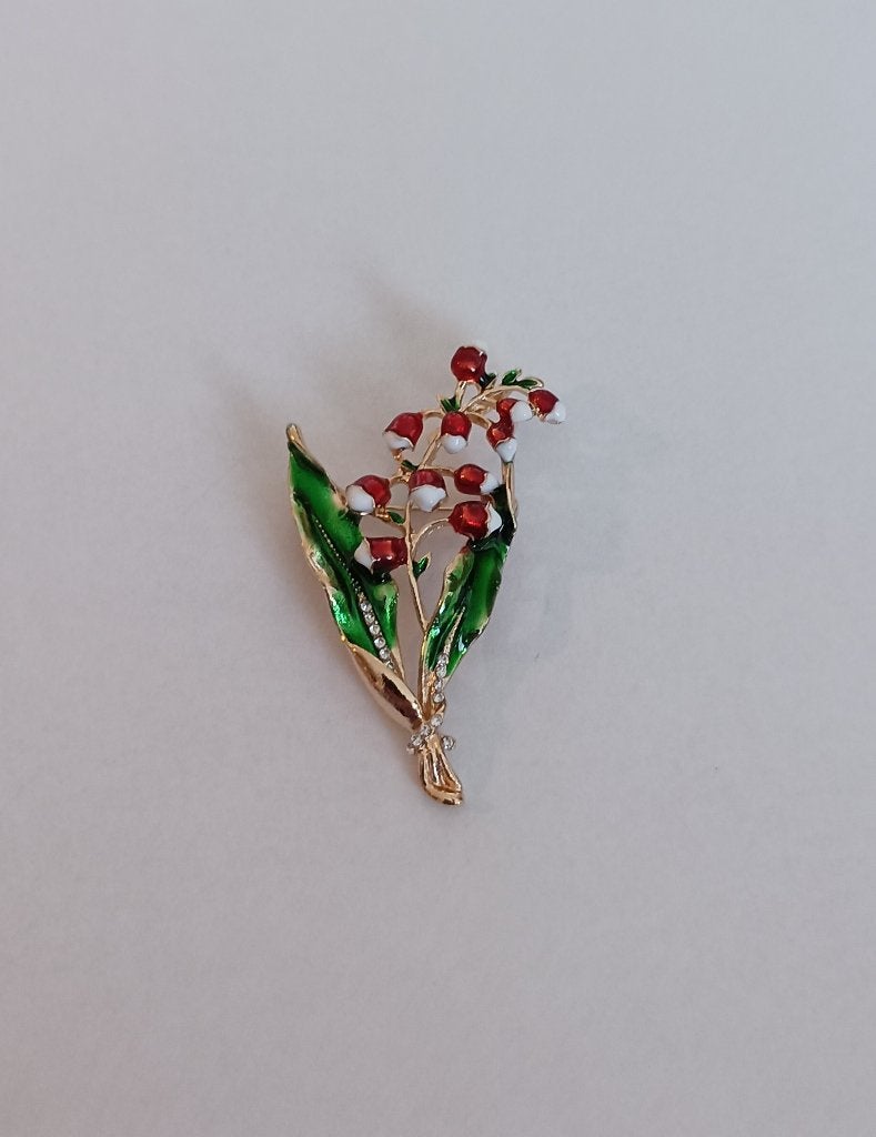 Bloem broche, Overige materialen, 4 tot 7 cm, Overige kleuren, Nieuw