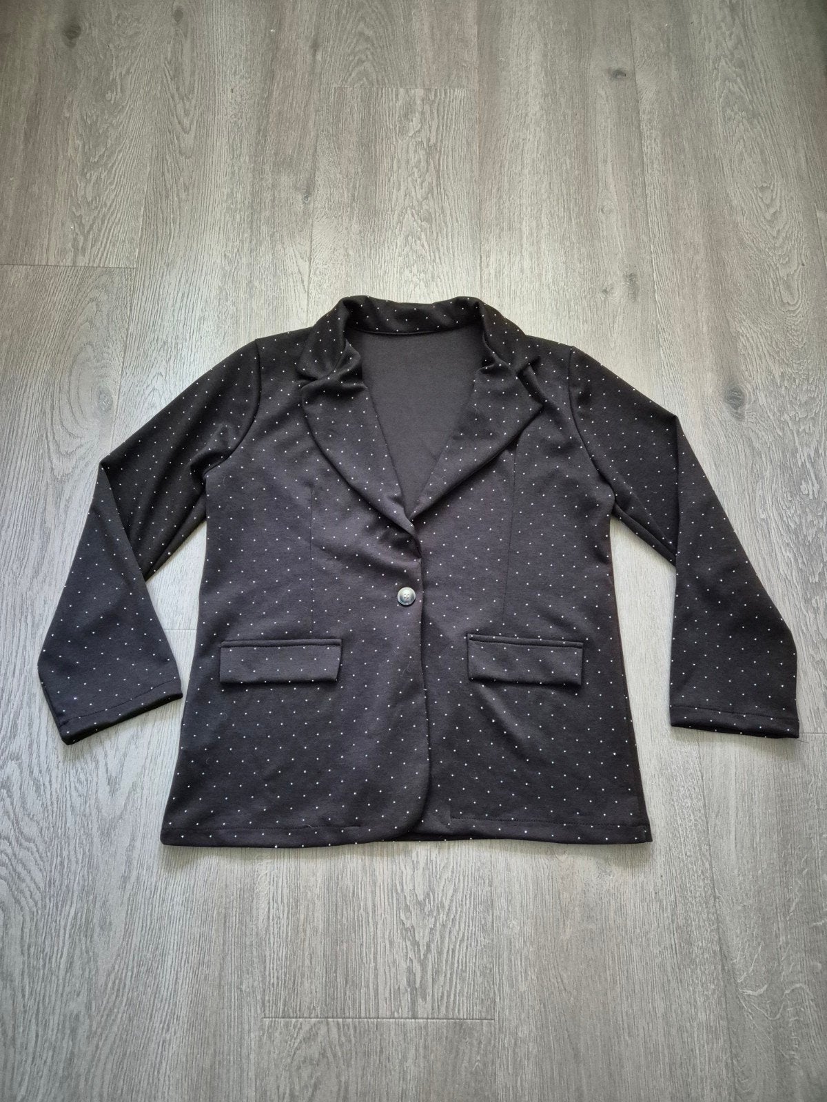 Bruin jasje met glitters maat XL, Bruin, Maat 42/44 (L), Ophalen of Verzenden, Zo goed als nieuw