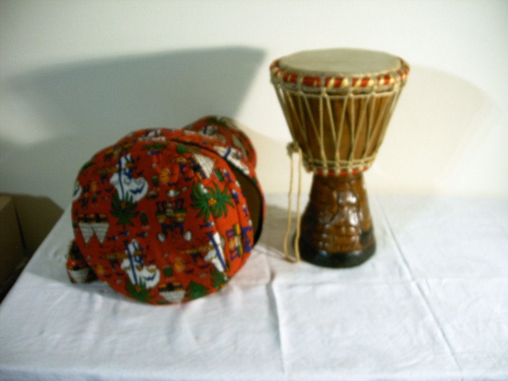 Djembé met tas, Muziek en Instrumenten, Ophalen of Verzenden, Zo goed als nieuw, Trommel