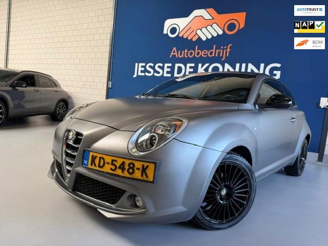 Alfa Romeo MiTo 0.9 TwinAir Racer,kleur; mat grijs,bj.2016,N, Auto's, Alfa Romeo, Voorwielaandrijving, Stof, Gebruikt, Lichtsensor