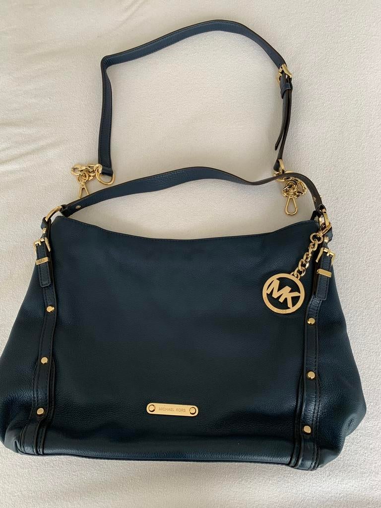 Mooie leren donkerblauwe michael kors tas, Sieraden, Tassen en Uiterlijk, Tassen | Damestassen, Ophalen of Verzenden, Zo goed als nieuw