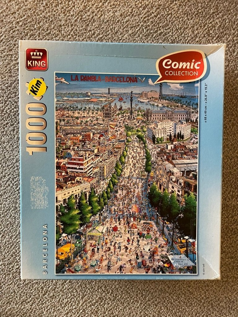 Zes puzzels 1000 stukjes, Ophalen of Verzenden, 500 t/m 1500 stukjes, Gebruikt, Legpuzzel