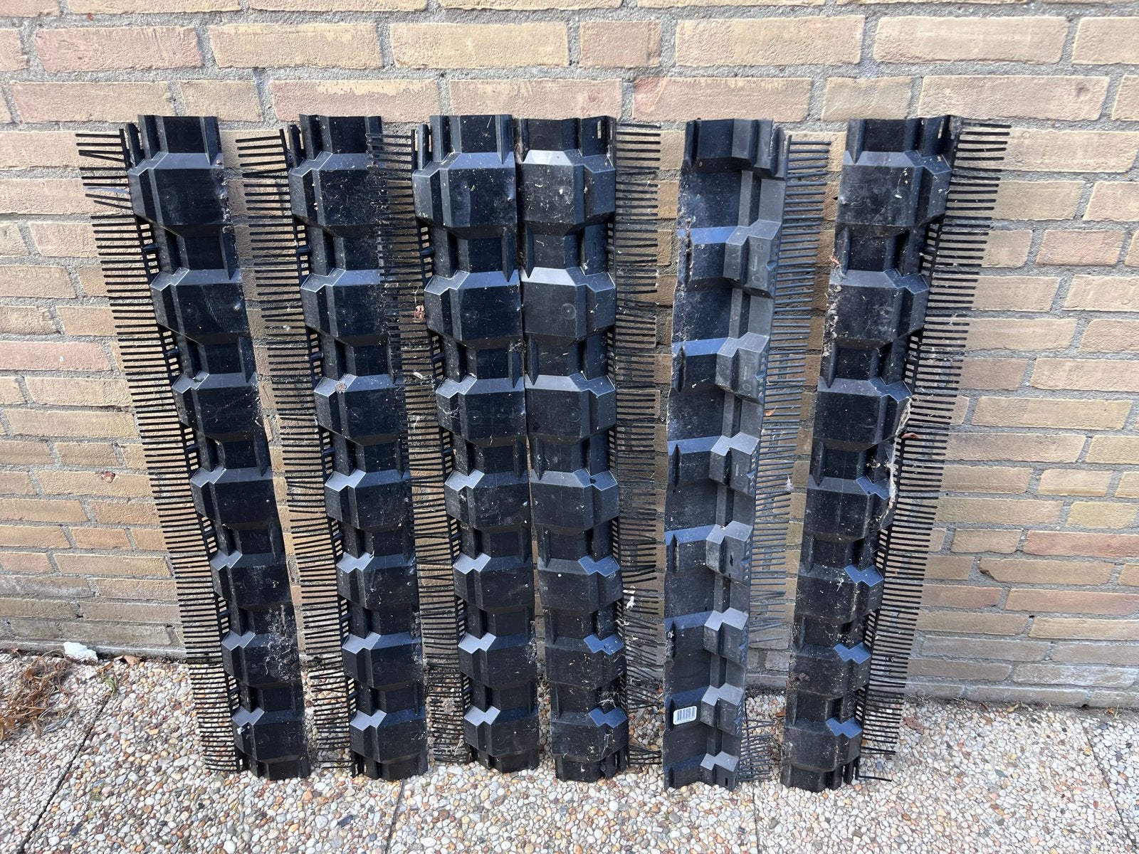 6x Ubbink Airtec Combiprofiel / Vogelschroot, Ophalen, Kunststof, Gebruikt, Zwart