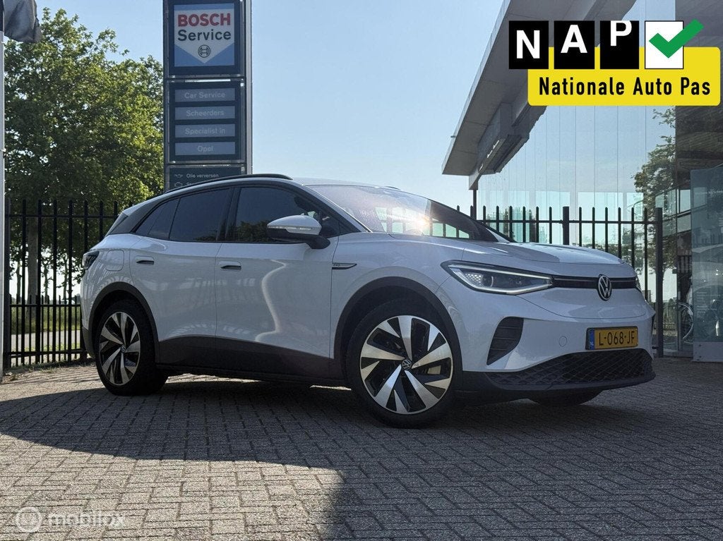 Volkswagen ID.4 Business 77 kWh | Leer | IQ Light | SOH 94%, Auto's, Volkswagen, Automaat, Achterwielaandrijving, Gebruikt, Huisgarantie
