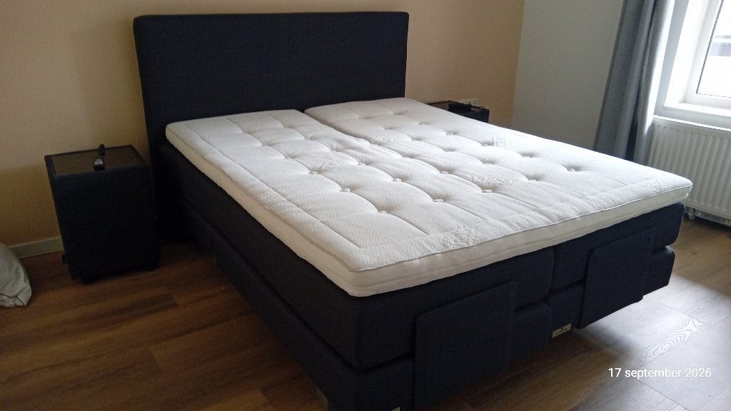 2 pers. electrisch verstelbare boxspring CARESSE Limbricht, Ophalen, Gebruikt, Tweepersoons, 200 cm