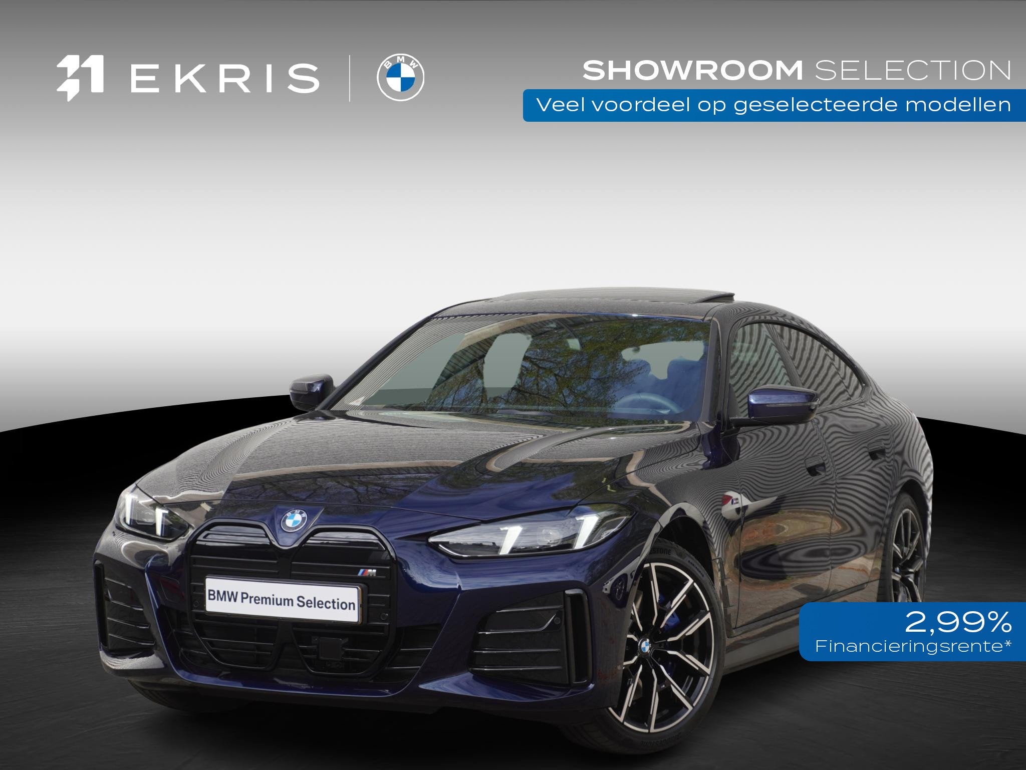 BMW i4 eDrive35 M Sportpakket | Comfort Pack | Stuurwielrand, Auto's, Zwart, Met garantie (alle), Blauw, 31 min