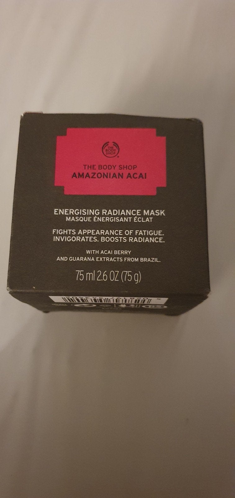 The Body Shop Amazonian Acai Energising Radiance Mask, Verzenden, Nieuw, Gehele gezicht, Verzorging