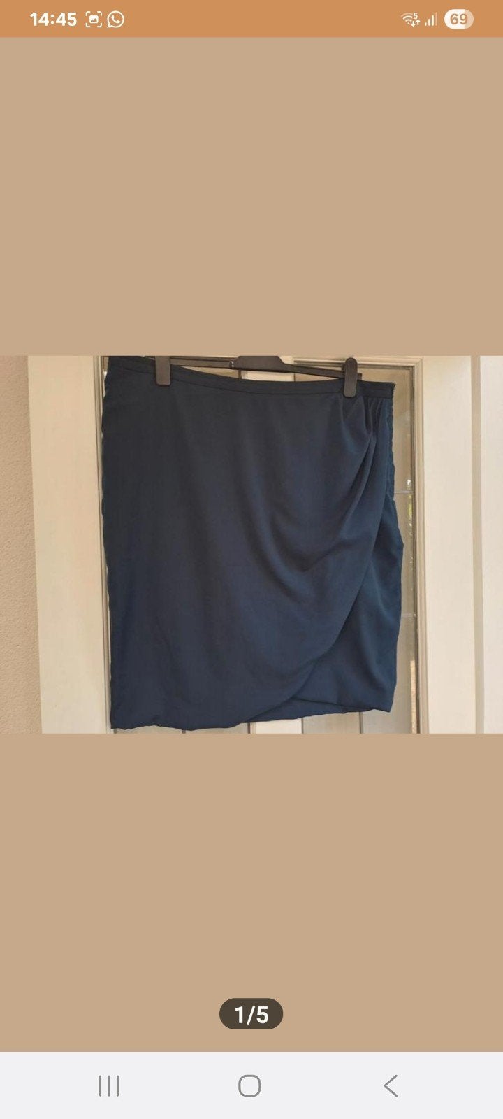 Promiss donkerblauwe zomer rok * mt 46* ZGAN, Blauw, Maat 46/48 (XL) of groter, Ophalen of Verzenden, Zo goed als nieuw