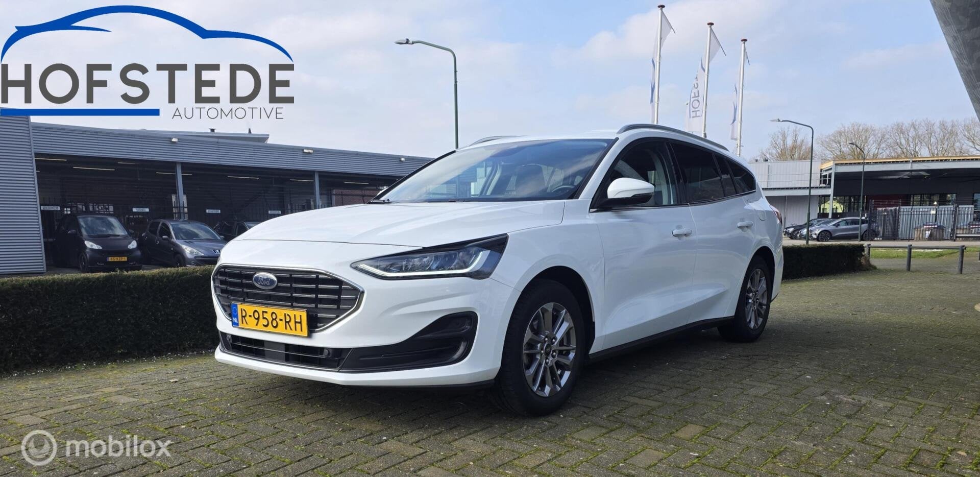 Ford Focus Wagon 1.0 EcoBoost Hybrid | Sync 4 | Facelift, Verwarmde buitenspiegels, Gebruikt, Wit, Origineel Nederlands