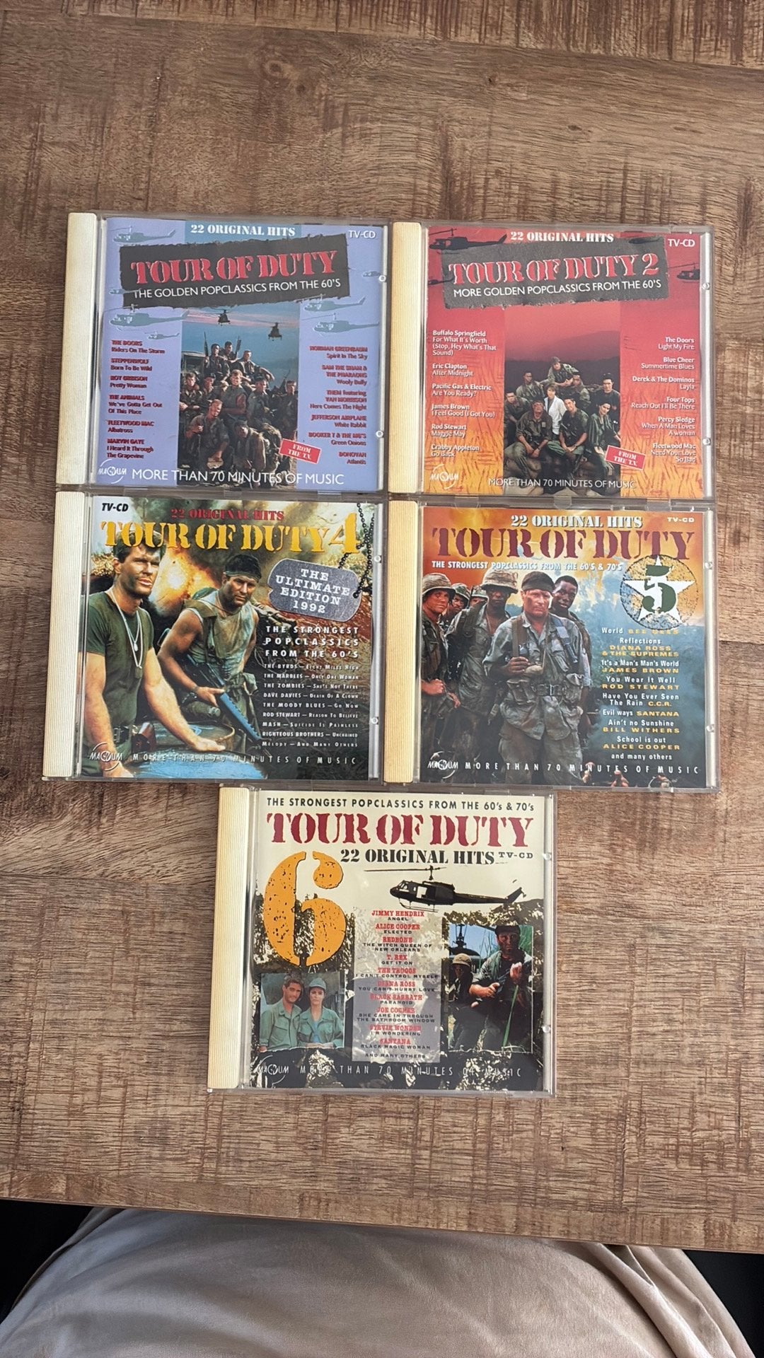 5 cds van tour of duty, Ophalen of Verzenden, Zo goed als nieuw