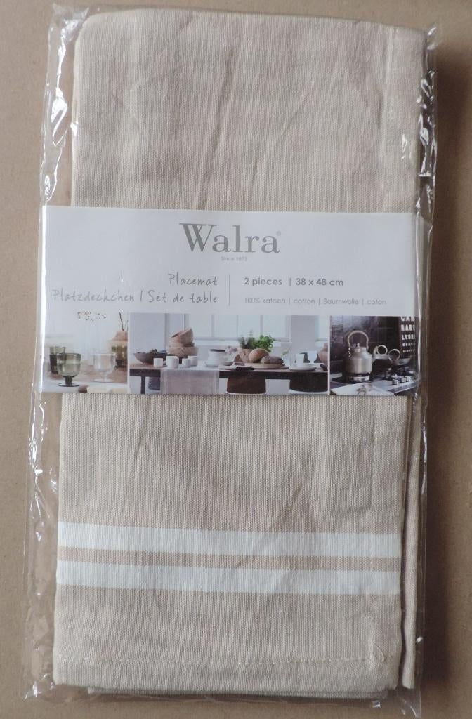 Placemats stof, Ophalen of Verzenden, Nieuw, Beige, Placemat