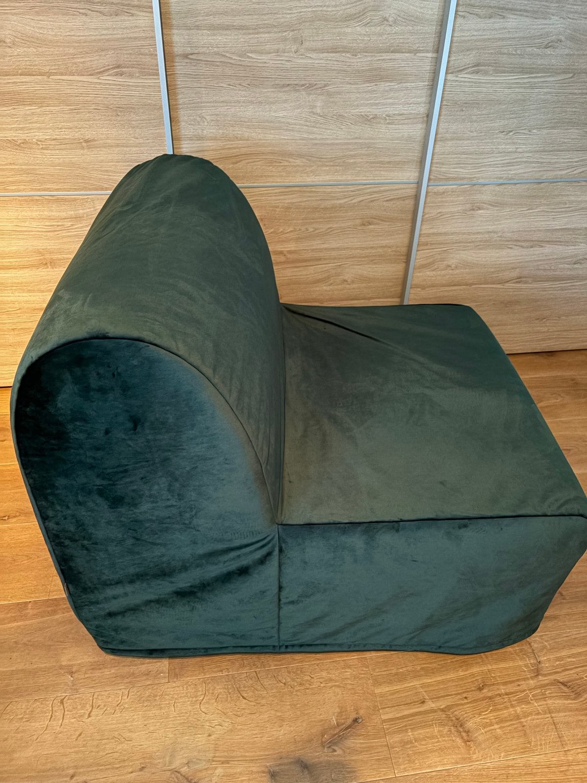 IKEA LYCKSELE LÖVÅS slaapfauteuil - Donkergroen, Ophalen, Gebruikt, Eenpersoons, 190 cm of minder