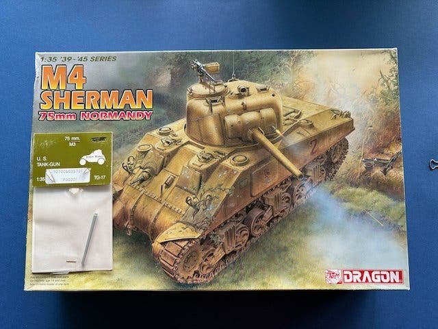 Dragon M4 Sherman 75mm Normandy 6511 1/35 incl Alu loop, Overige merken, Tank, Verzenden, 1:32 tot 1:50