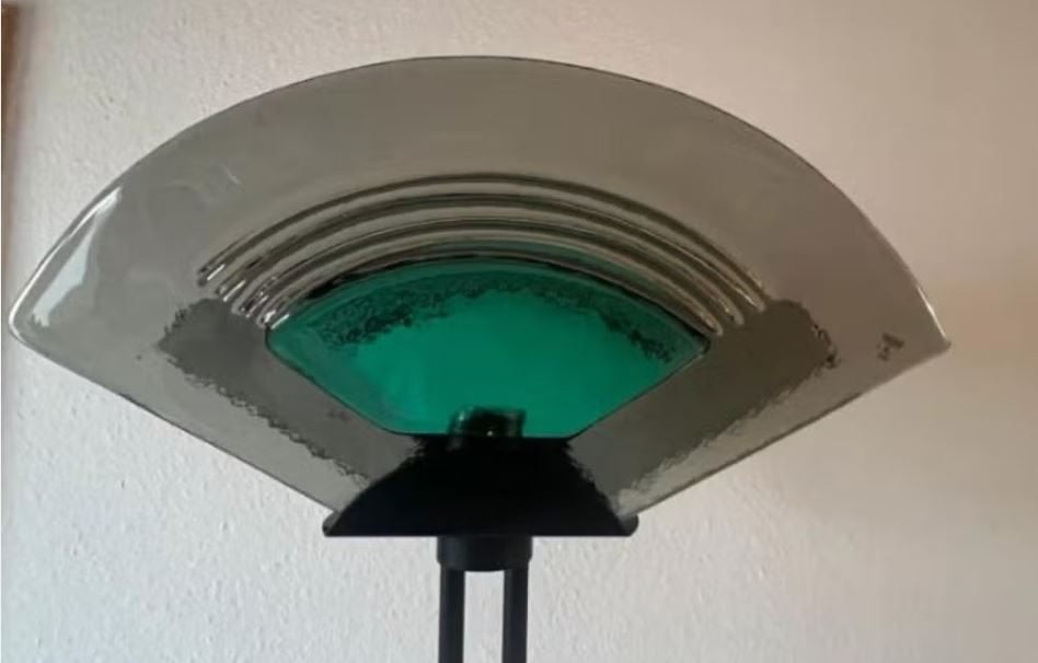 vintage Vetri Murano staande lamp 80er jaren, Ophalen, Designer 80er, Zo goed als nieuw, Glas