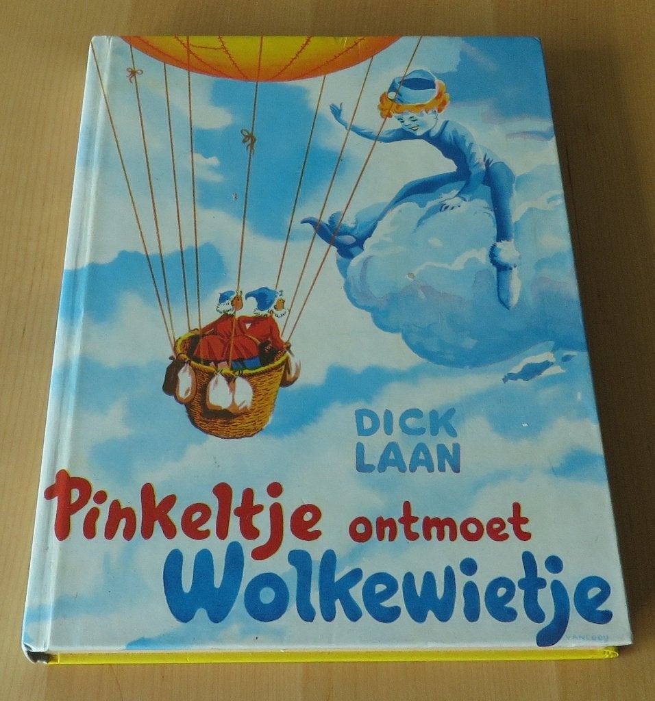Vintage Pinkeltje ontmoet Wolkewietje, 1981, Boeken, Ophalen, Gelezen, Dick Laan, Sprookjes