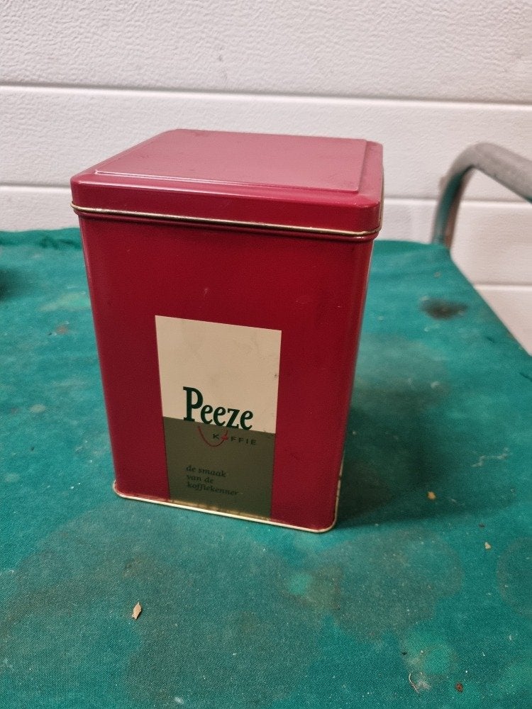 blik peeze koffie rood, Ophalen of Verzenden