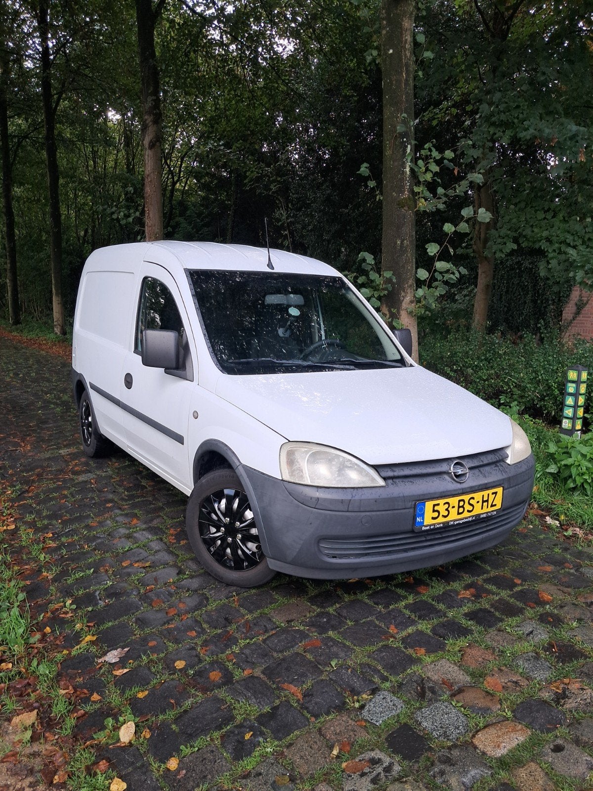 Opel Combo 1.4 H AC 2005, Auto's, Voorwielaandrijving, Zwart, 4 cilinders, Wit