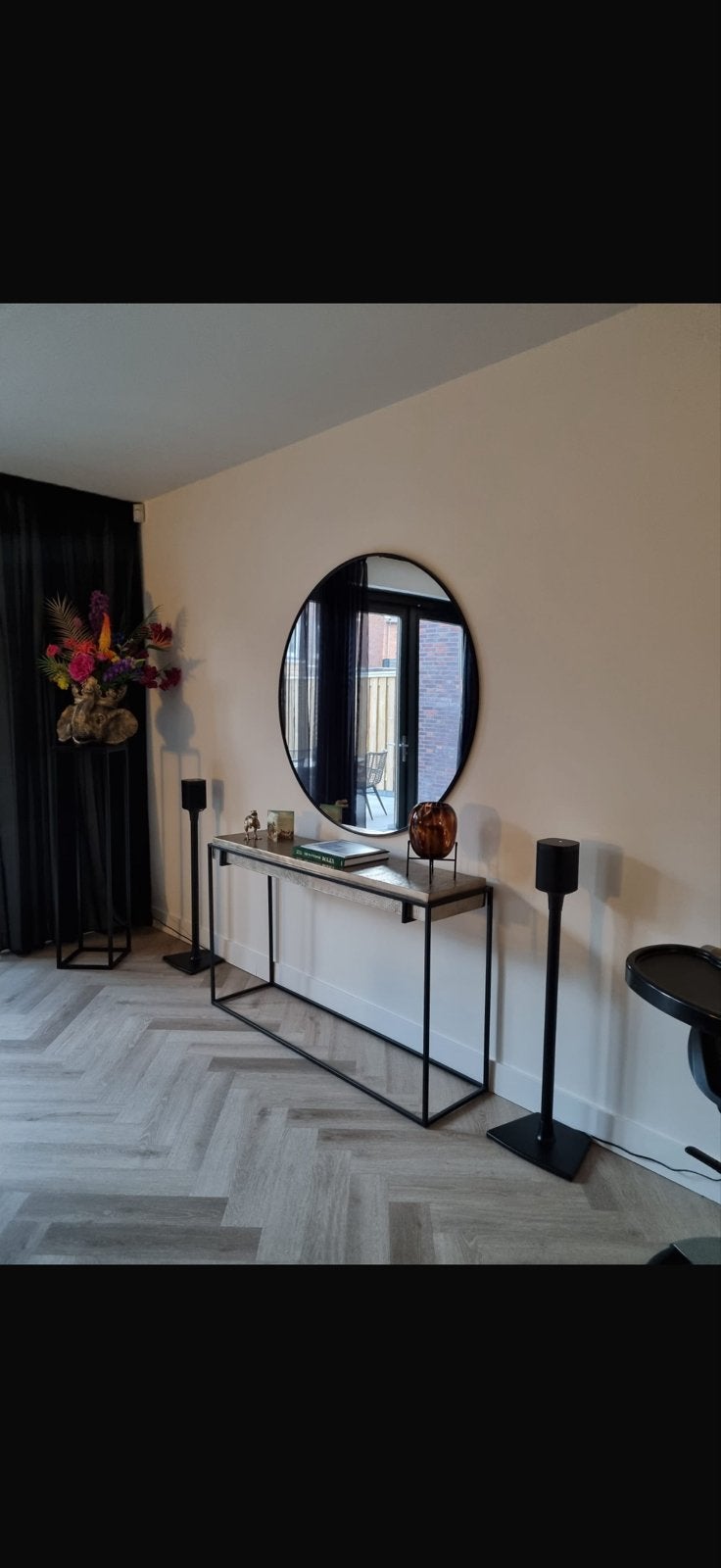 Richmond Interiors sidetable Asher, Huis en Inrichting, Ophalen, 100 tot 150 cm, Zo goed als nieuw, Metaal