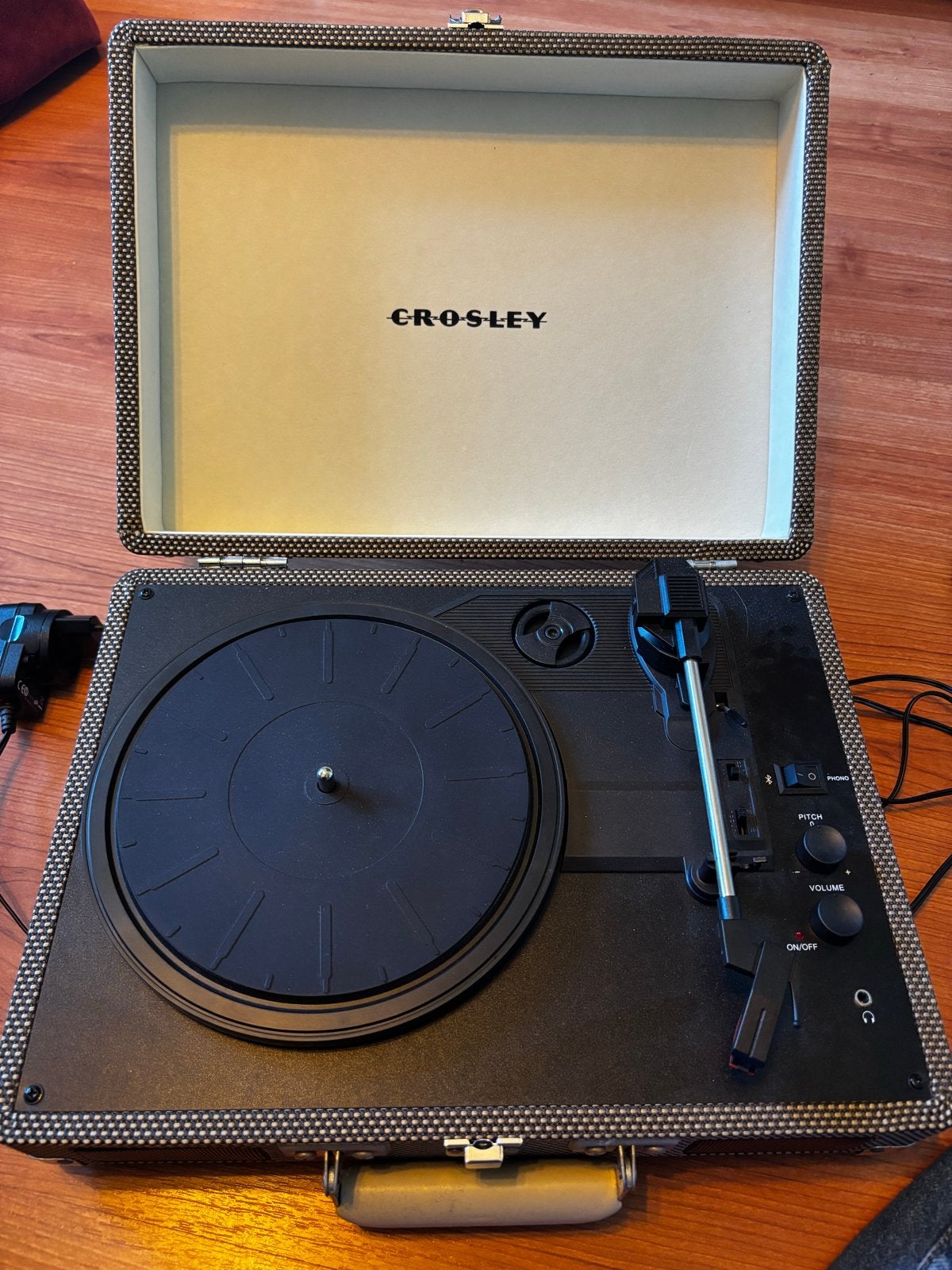 Crosley Platenspeler CR8005D-TW4 met Bluetooth en speakers, Audio, Tv en Foto, Platenspelers, Ophalen, Zo goed als nieuw, Platenspeler