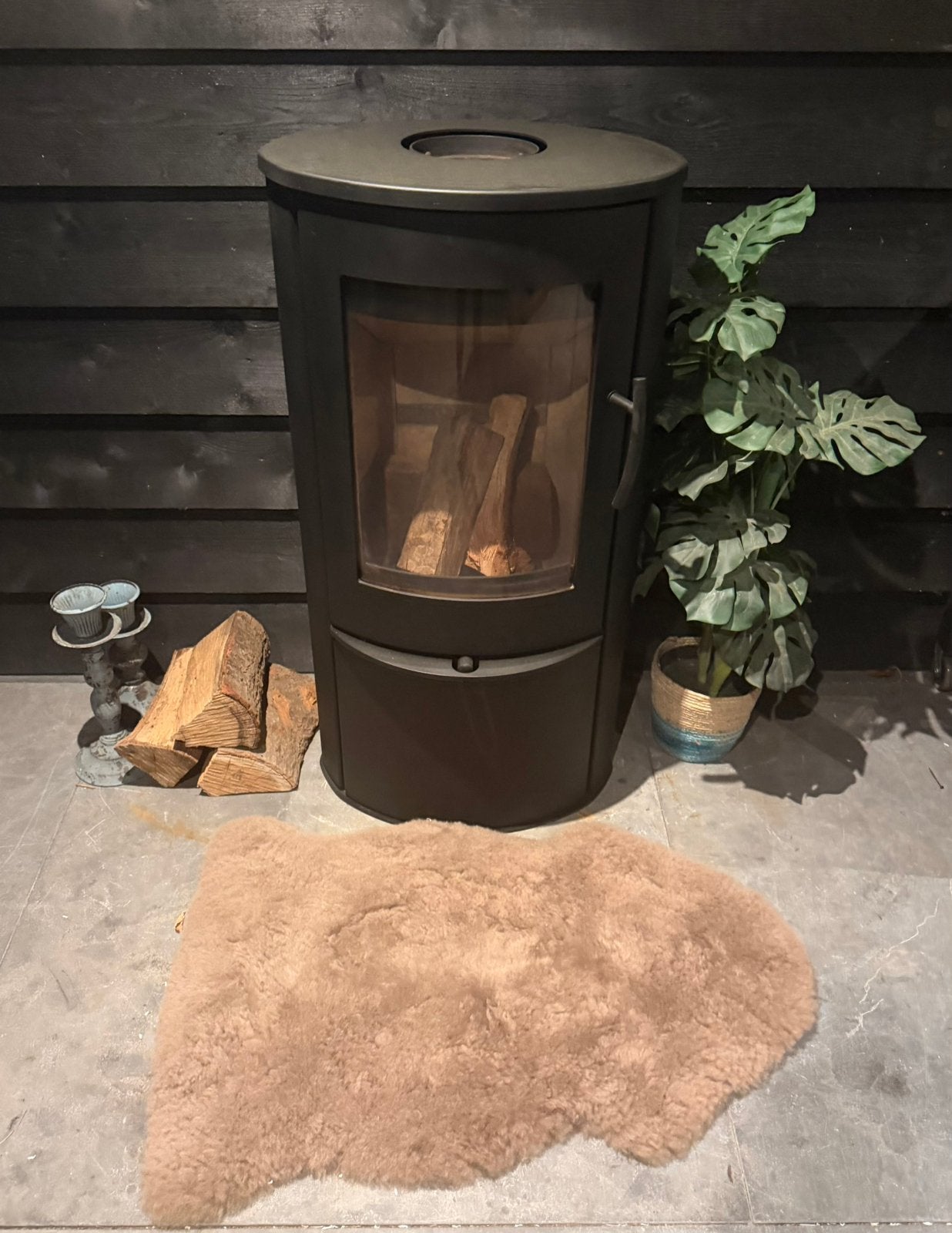 DESIGN en efficiente 🔥LOTUS LIVA🪵blackline houtkachel ZGAN, Huis en Inrichting, Kachels, Ophalen, Houtkachel, Zo goed als nieuw