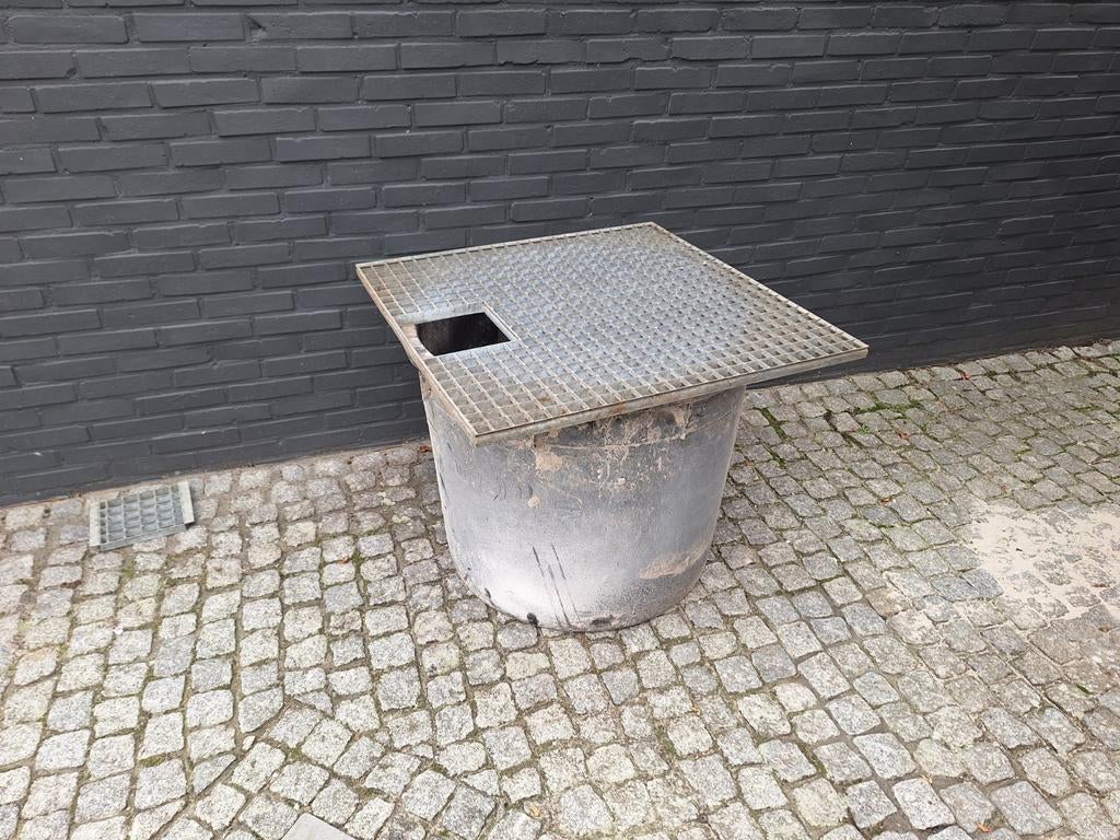 Stevige kunststof wateropvangbak met metalen rooster, Tuin en Terras, Ophalen of Verzenden, Gebruikt