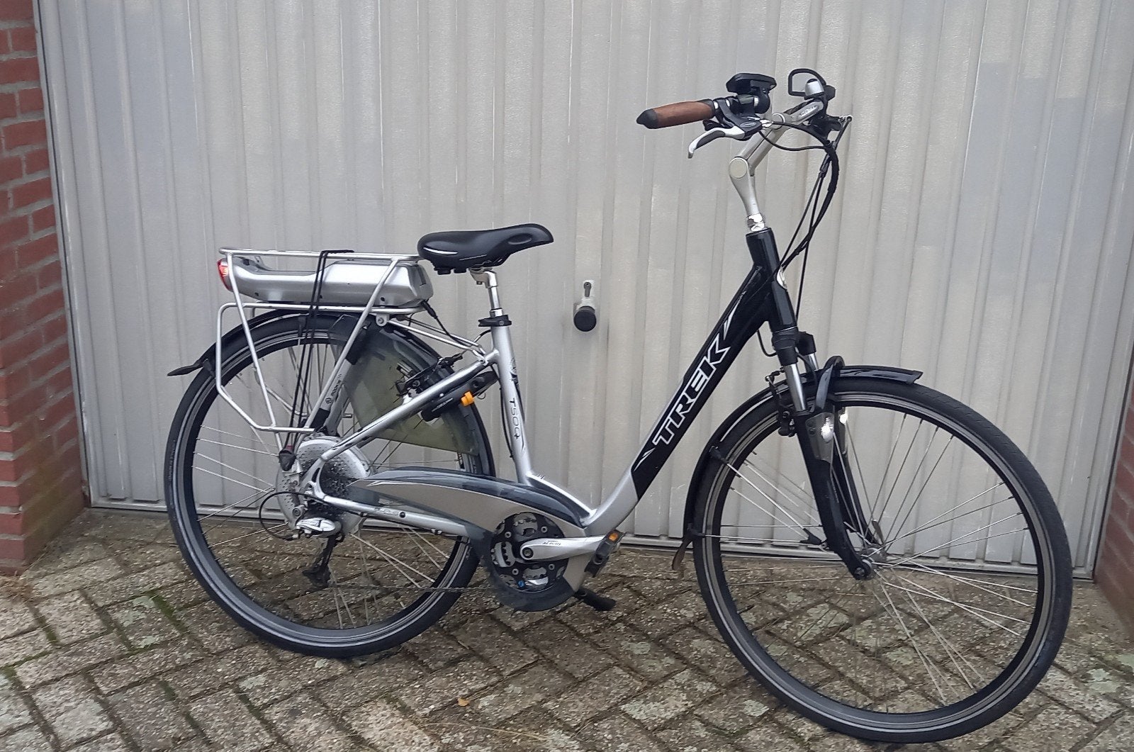 trek T500 navigator bionx lage instap 45 cm e-bike, Gebruikt, Velgrem, (Extra) lage instap, Minder dan 47 cm