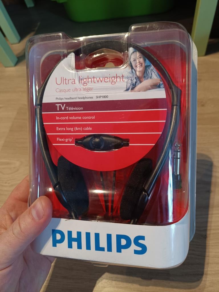 Philips ultra lightweight hoofdtelefoon nieuw, Ophalen of Verzenden