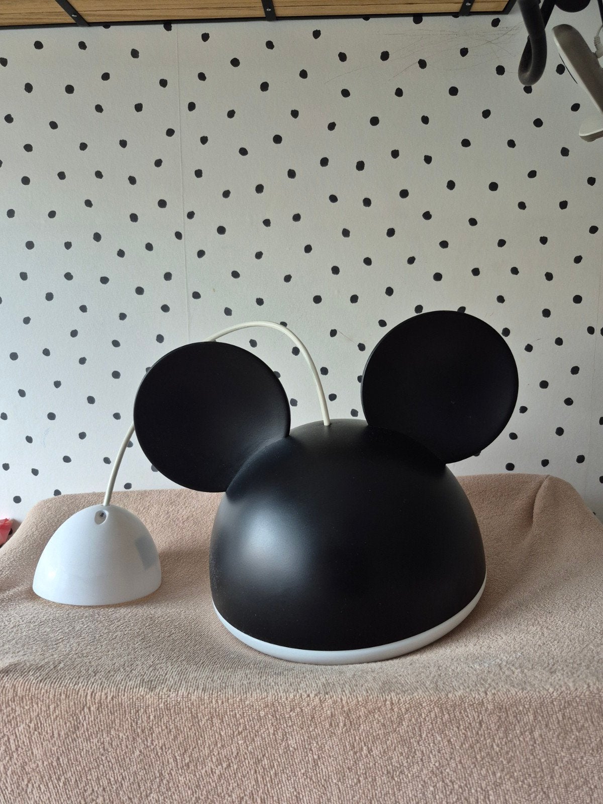 Disney mickey mousse hanglamp wit zwart., Ophalen of Verzenden
