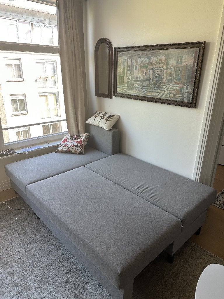 ÄLVDALEN sofa-bed / slaapbank with chaise longue, Ophalen, Minder dan 75 cm, 150 tot 200 cm, Driepersoons
