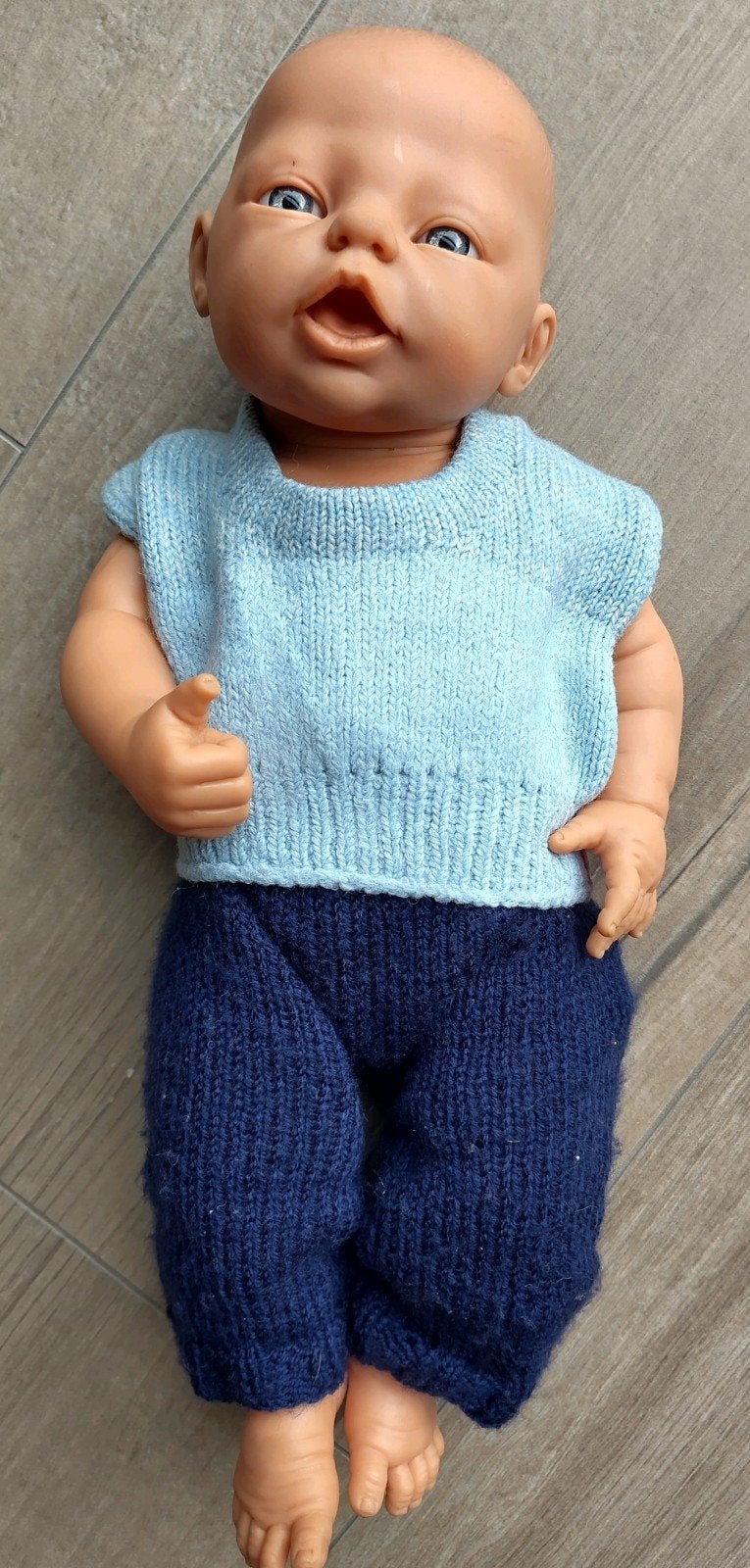 Berjusa Babypop jongen, Ophalen of Verzenden, Zo goed als nieuw, Pop, Levensecht of Reborn