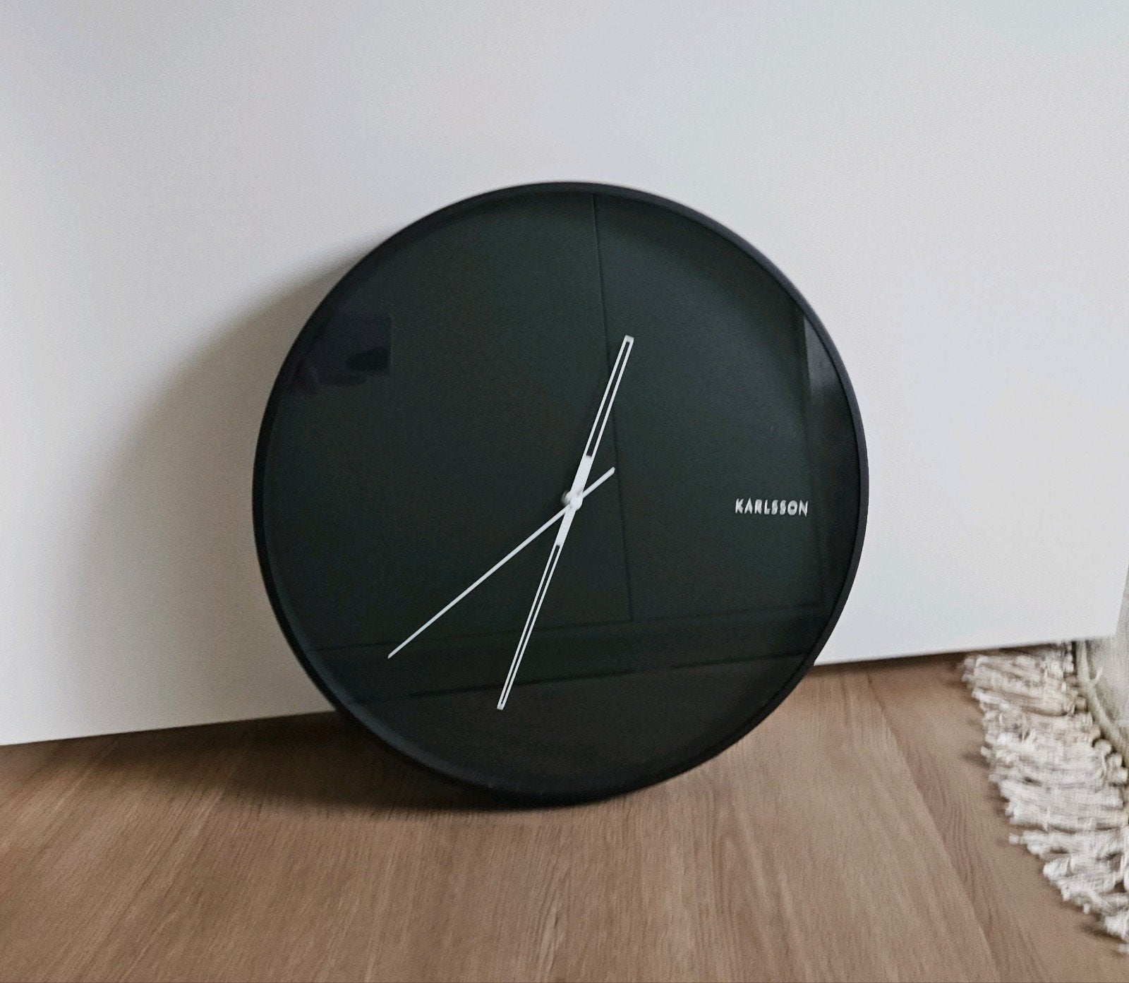 zwarte Karlsson Hue wandklok, Ophalen, Wandklok, Stil uurwerk, Analoog