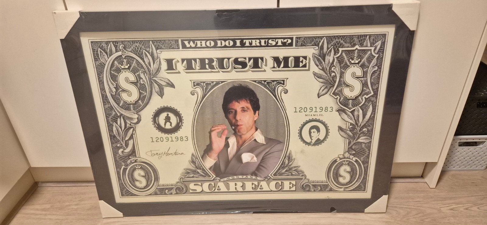 Uniek Scarface schilderij - Nieuw in plastic, Ophalen