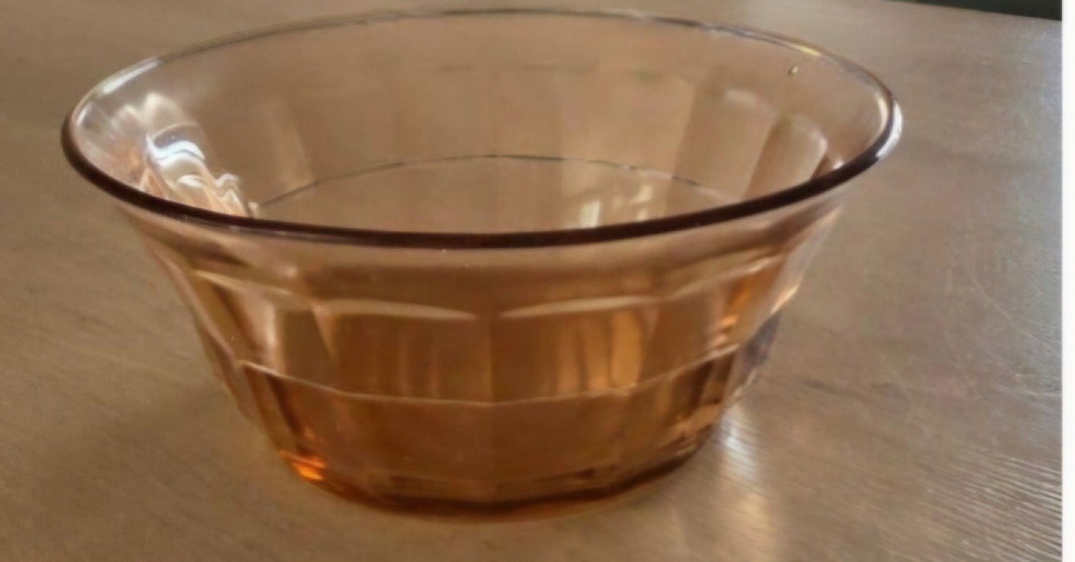 vintage bowlschaal persglas, Vintage, Ophalen of Verzenden, Glas, Schaal of Schalen