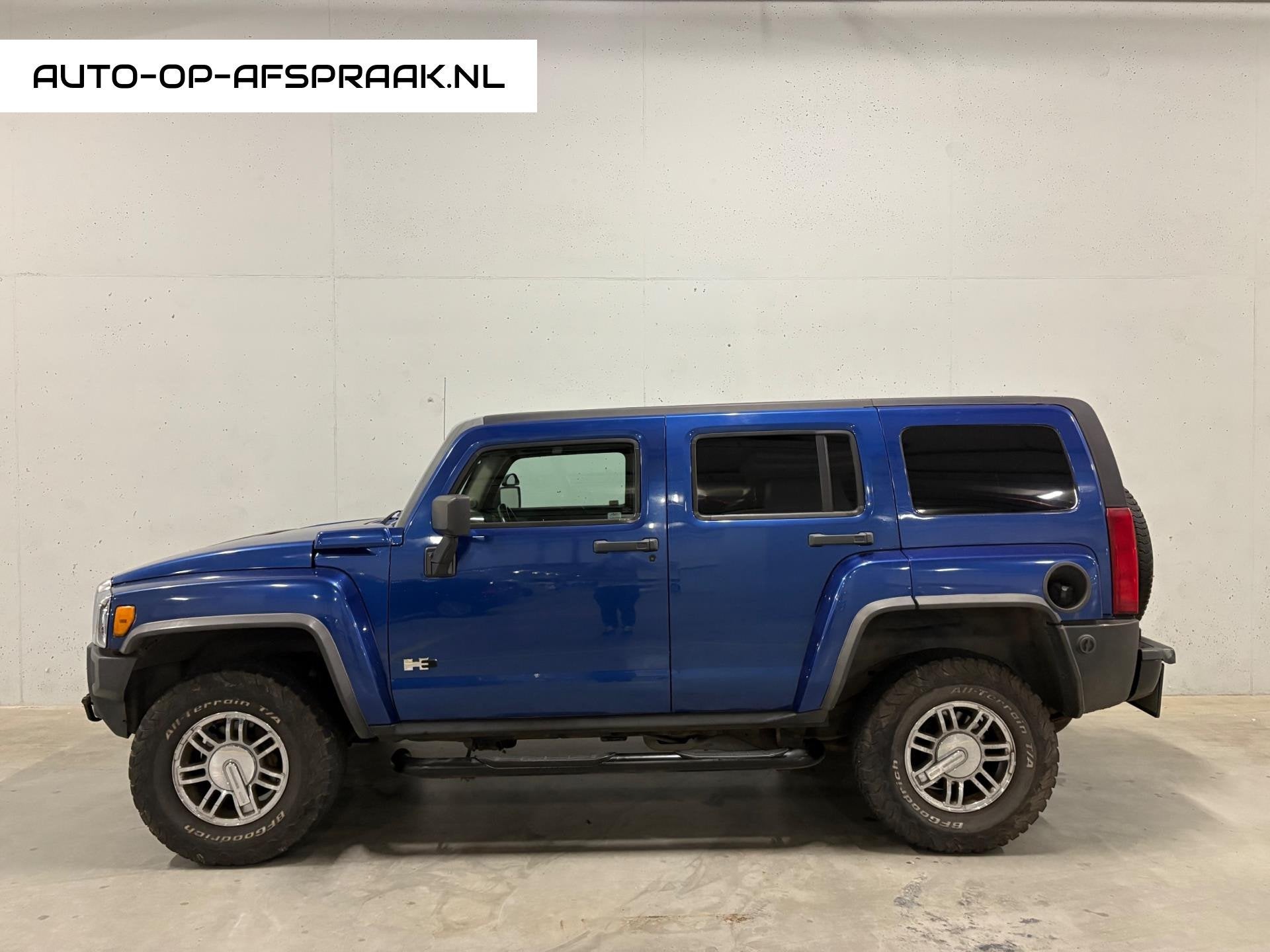 Hummer H3 Grijskenteken 4x4 Airco Trekhaak LPG-G3 JL Audio, Blauw, Bedrijf, Handgeschakeld, Vierwielaandrijving
