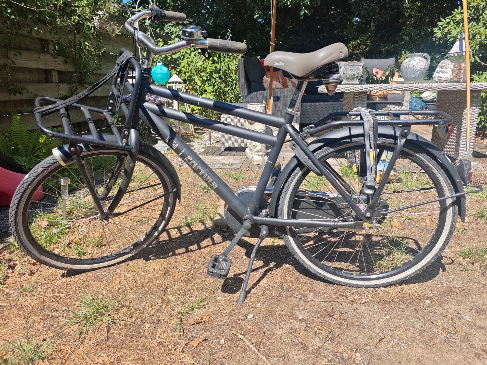 Cortina Transportfiets - fiets met voordrager, Terugtraprem, Gebruikt, Versnellingen, 50 tot 53 cm